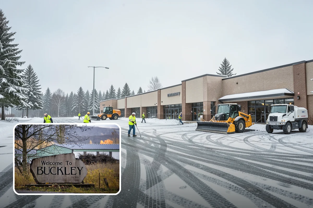 Commercial Roof Snow Removal in Buckley, Pierce County, WA - Keeps large roofs under safe structural load limits