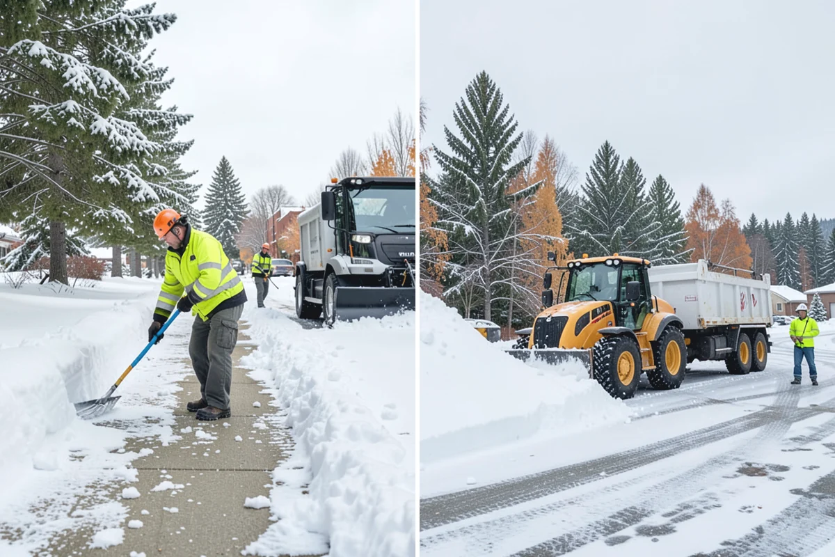 Commercial Roof Snow Removal in Buckley, Pierce County, WA - Survey the roof, equipment, and drains