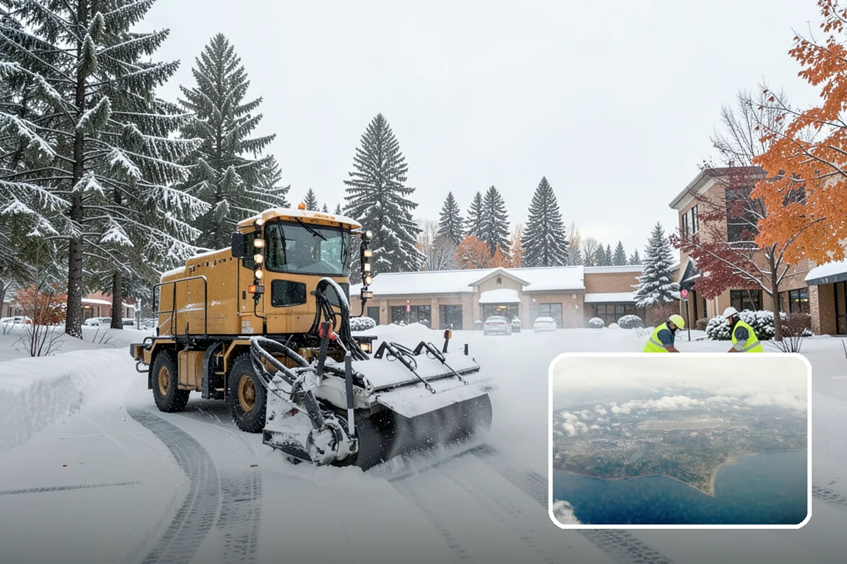 Commercial Roof Snow Removal in Burien, King County, WA - Keeps large roofs under safe structural load limits