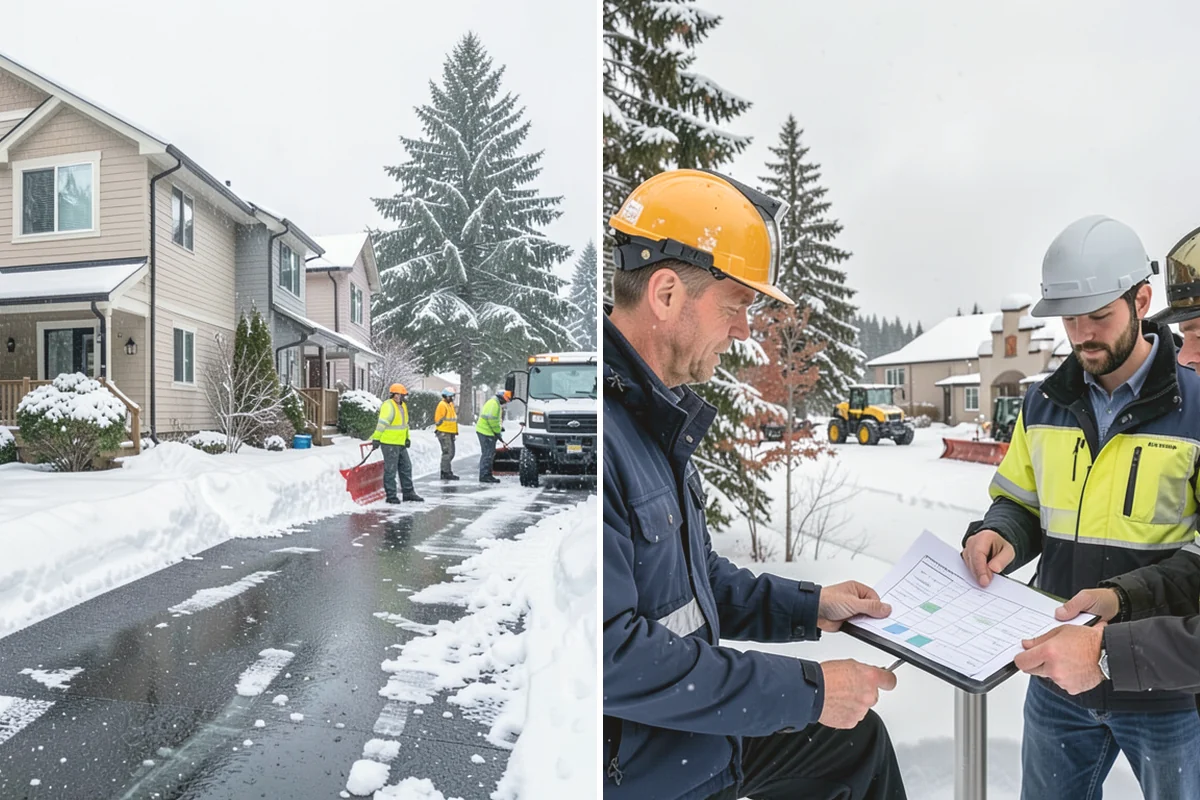 Commercial Roof Snow Removal in Burlington, Skagit County, WA - Survey the roof, equipment, and drains