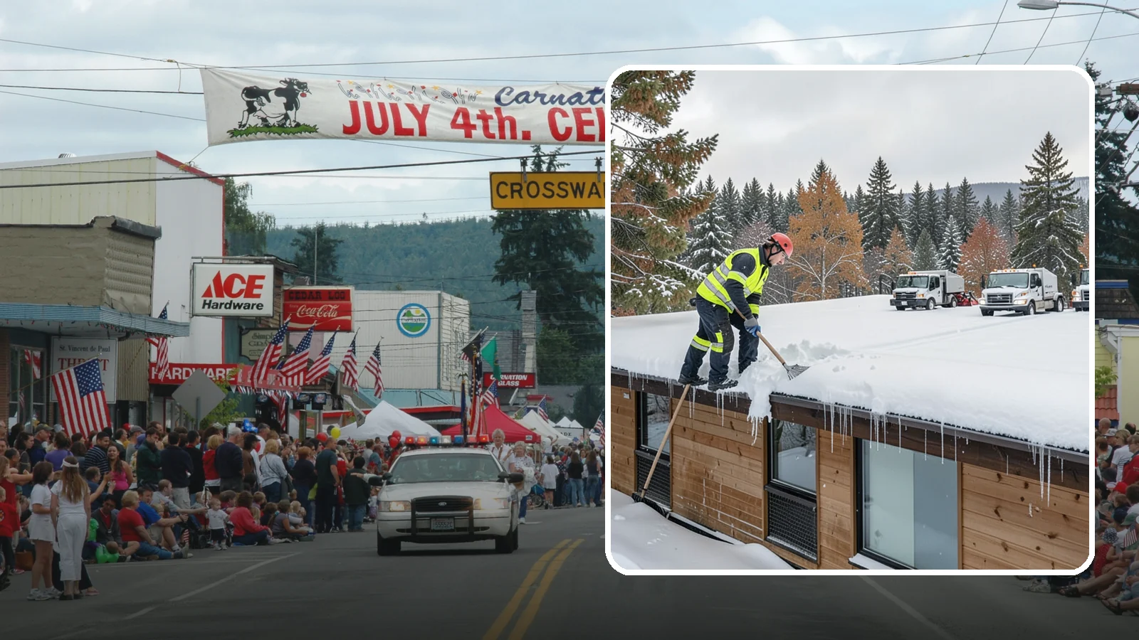 Commercial Roof Snow Removal in Carnation, King County, WA - We manage snow load on large commercial roofs to keep buildings safe and operations running.