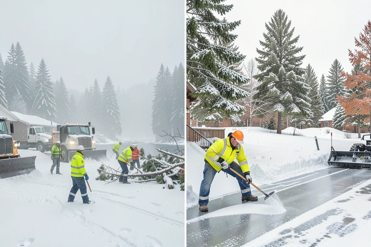 Commercial Roof Snow Removal in Carnation, King County, WA - Survey the roof, equipment, and drains