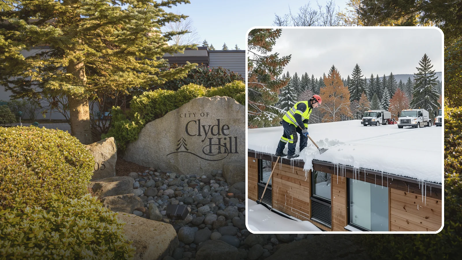 Commercial Roof Snow Removal in Clyde Hill, King County, WA - We manage snow load on large commercial roofs to keep buildings safe and operations running.