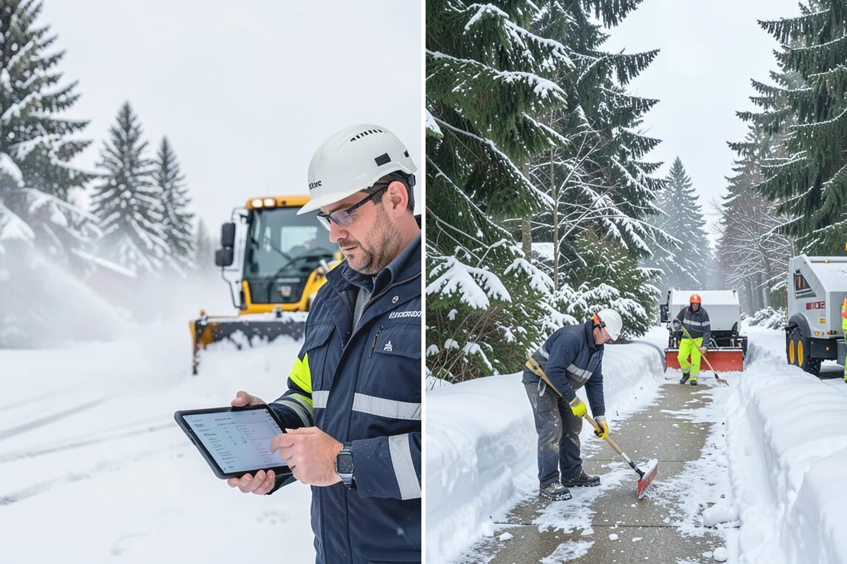 Commercial Roof Snow Removal in Darrington, Snohomish County, WA - Survey the roof, equipment, and drains