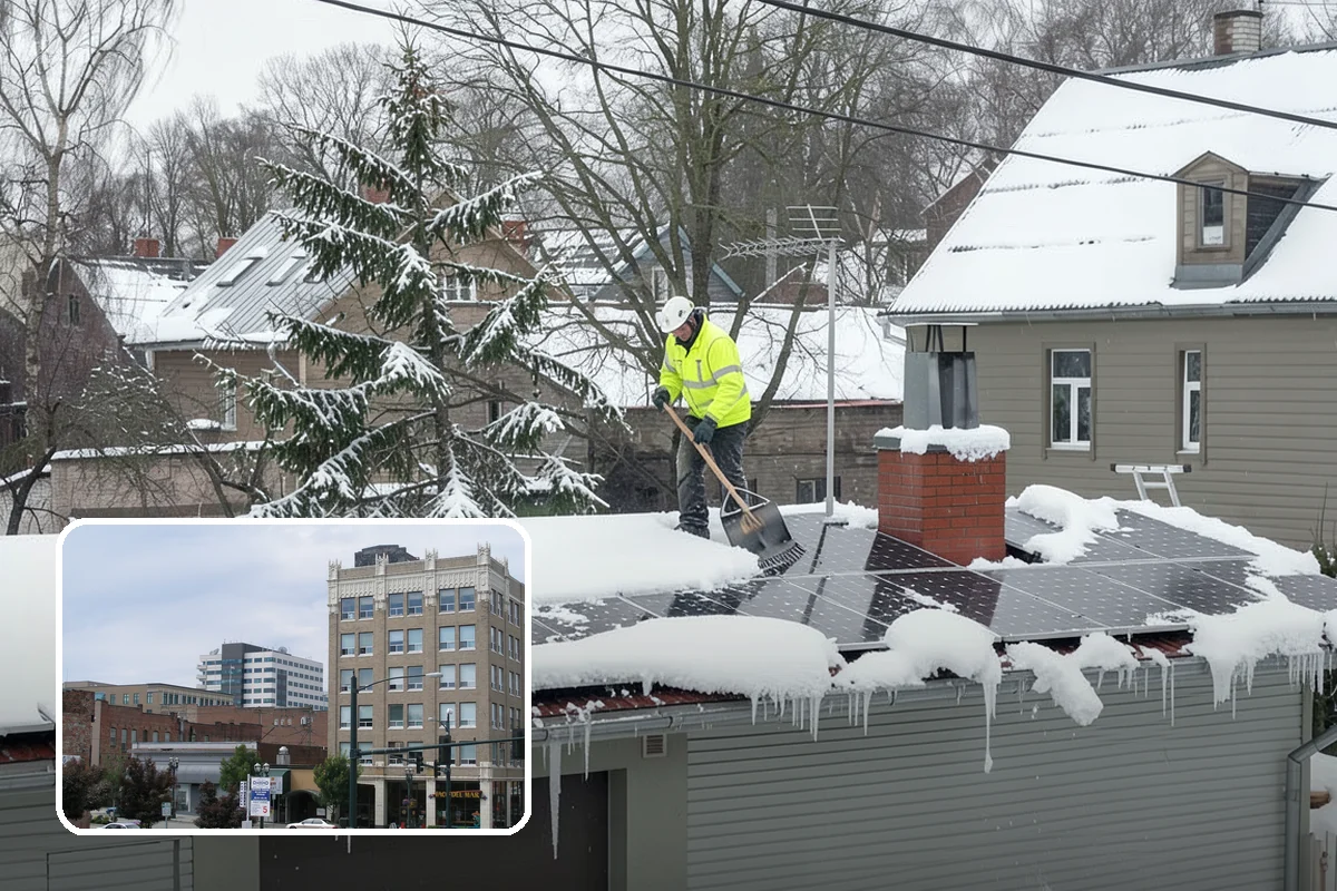 Commercial Roof Snow Removal in Everett, Snohomish County, WA - Keeps large roofs under safe structural load limits