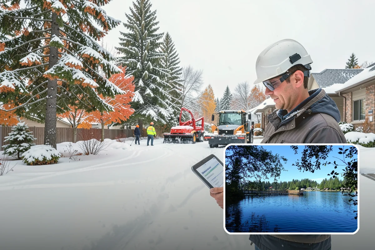 Commercial Roof Snow Removal in Federal Way, King County, WA - Keeps large roofs under safe structural load limits