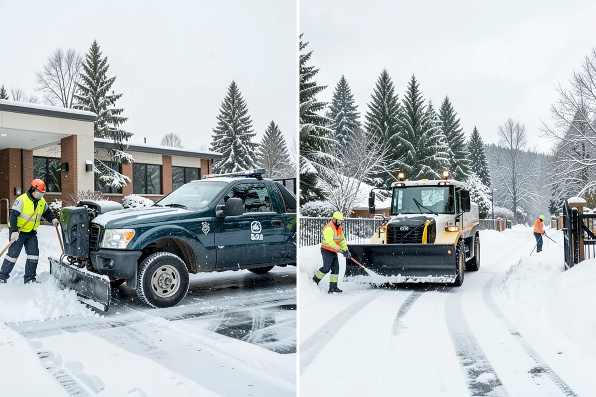 Commercial Roof Snow Removal in Federal Way, King County, WA - Survey the roof, equipment, and drains