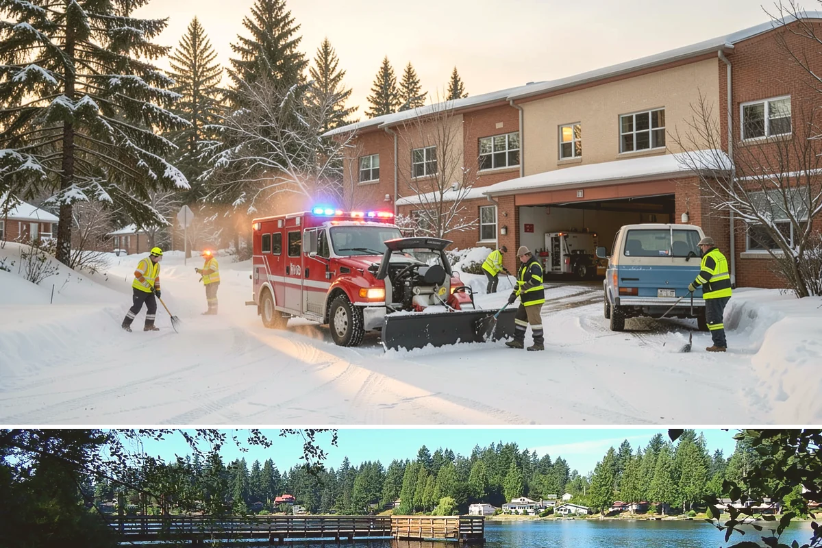 Commercial Roof Snow Removal in Federal Way, King County, WA - Commercial roof snow removal is critical through sustained lowland snow and rain-on-snow events that threaten wide flat...