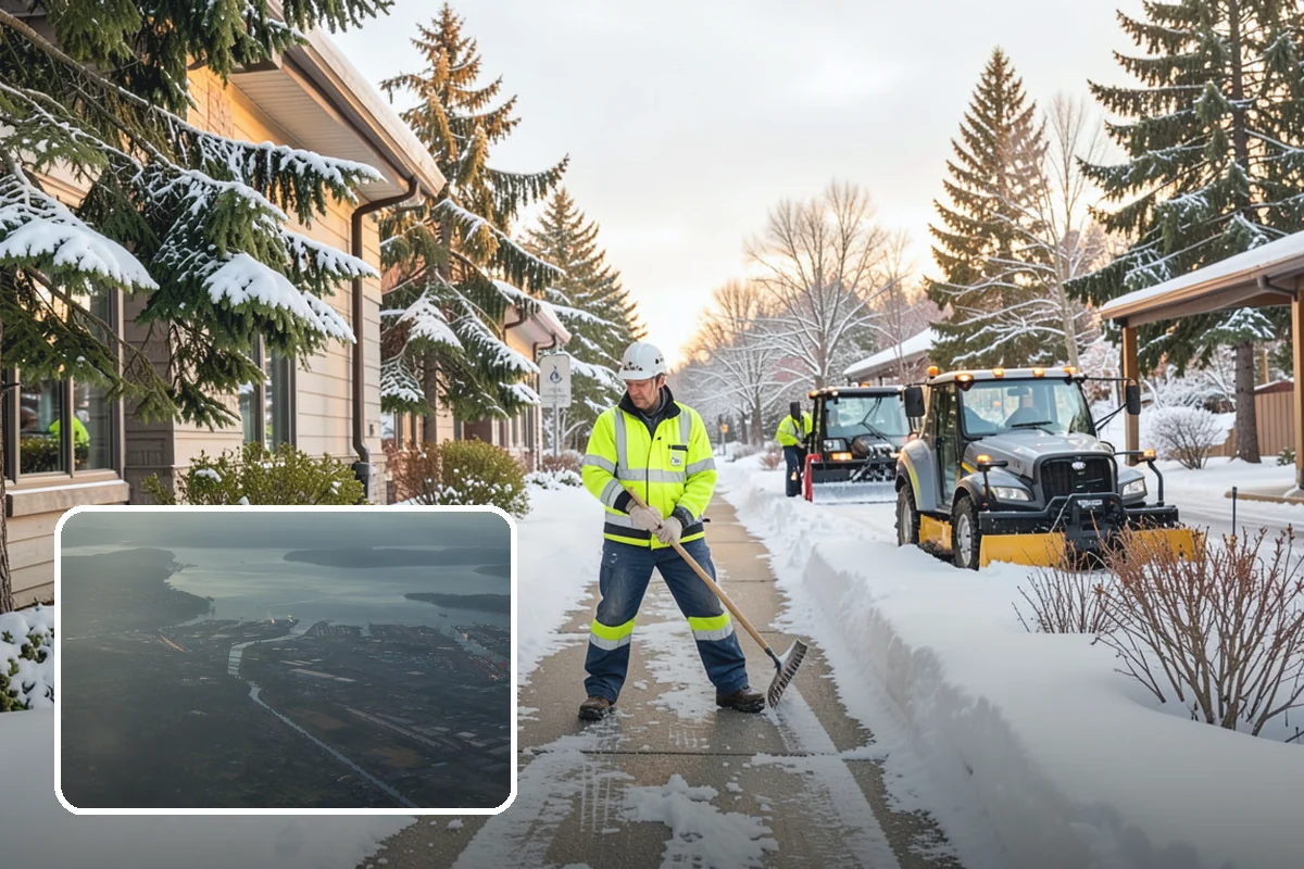 Commercial Roof Snow Removal in Fife, Pierce County, WA - Keeps large roofs under safe structural load limits