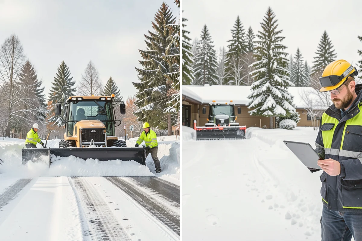 Commercial Roof Snow Removal in Fife, Pierce County, WA - Survey the roof, equipment, and drains