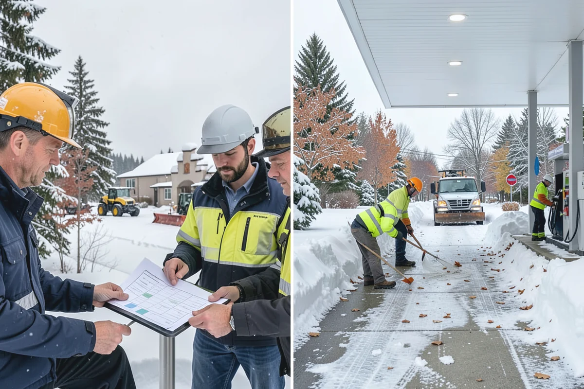 Commercial Roof Snow Removal in Gold Bar, Snohomish County, WA - Survey the roof, equipment, and drains
