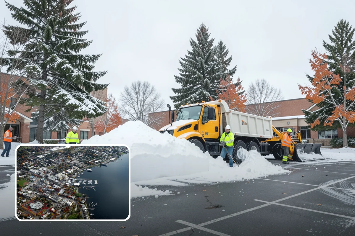 Commercial Roof Snow Removal in Kirkland, King County, WA - Keeps large roofs under safe structural load limits