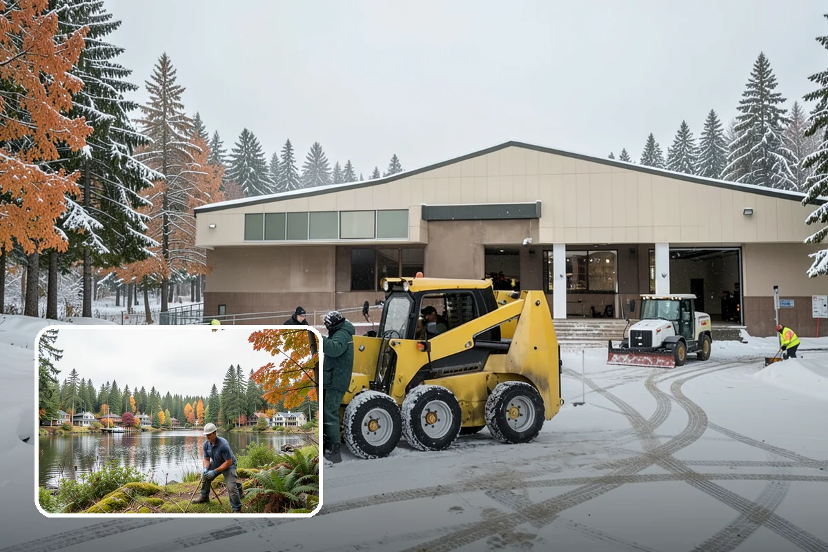 Commercial Roof Snow Removal in La Conner, Skagit County, WA - Keeps large roofs under safe structural load limits