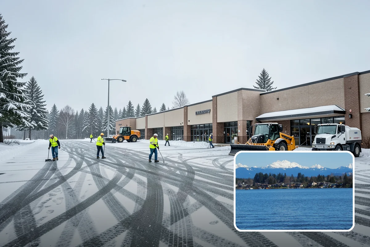 Commercial Roof Snow Removal in Lake Stevens, Snohomish County, WA - Keeps large roofs under safe structural load limits