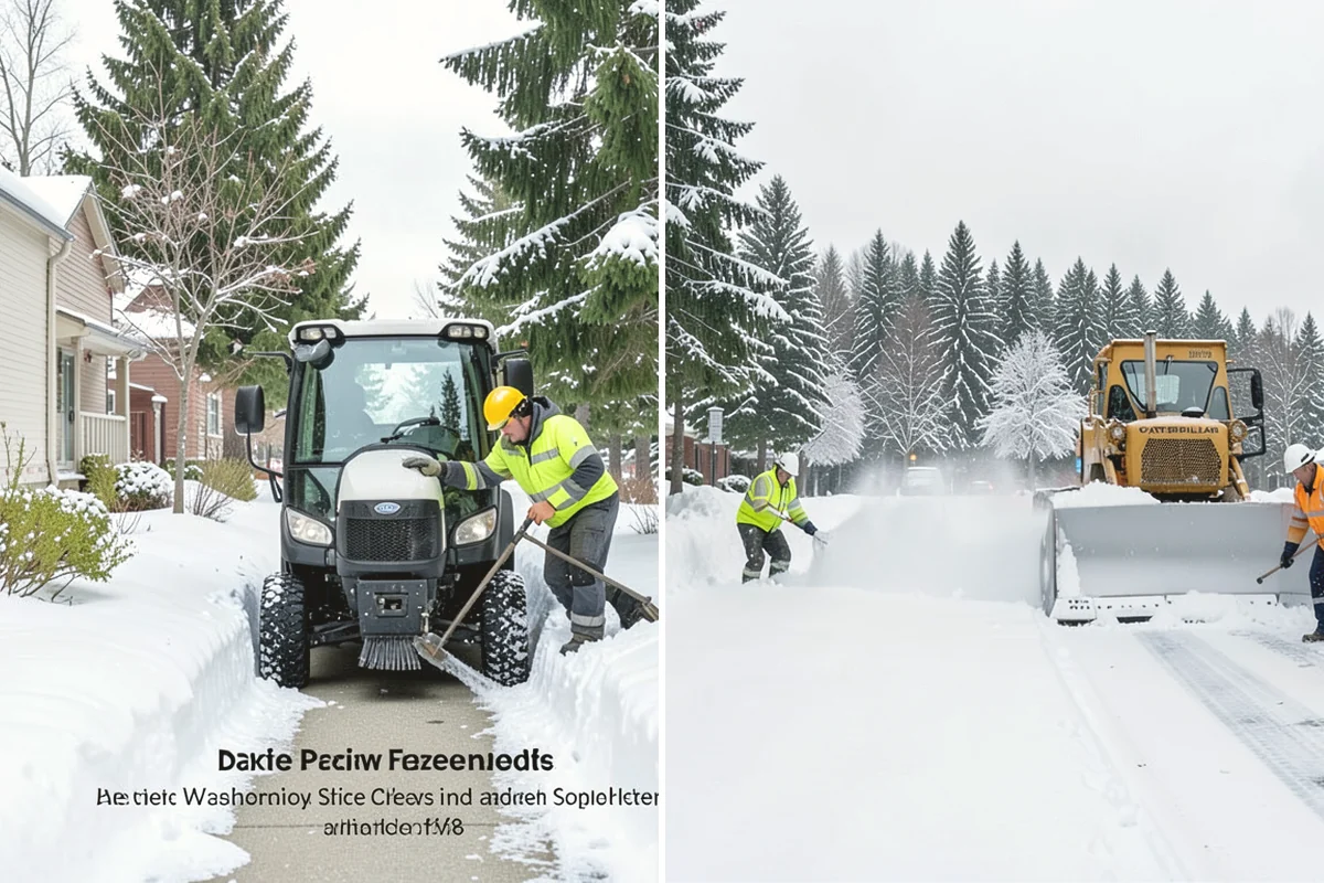 Commercial Roof Snow Removal in Lake Stevens, Snohomish County, WA - Survey the roof, equipment, and drains