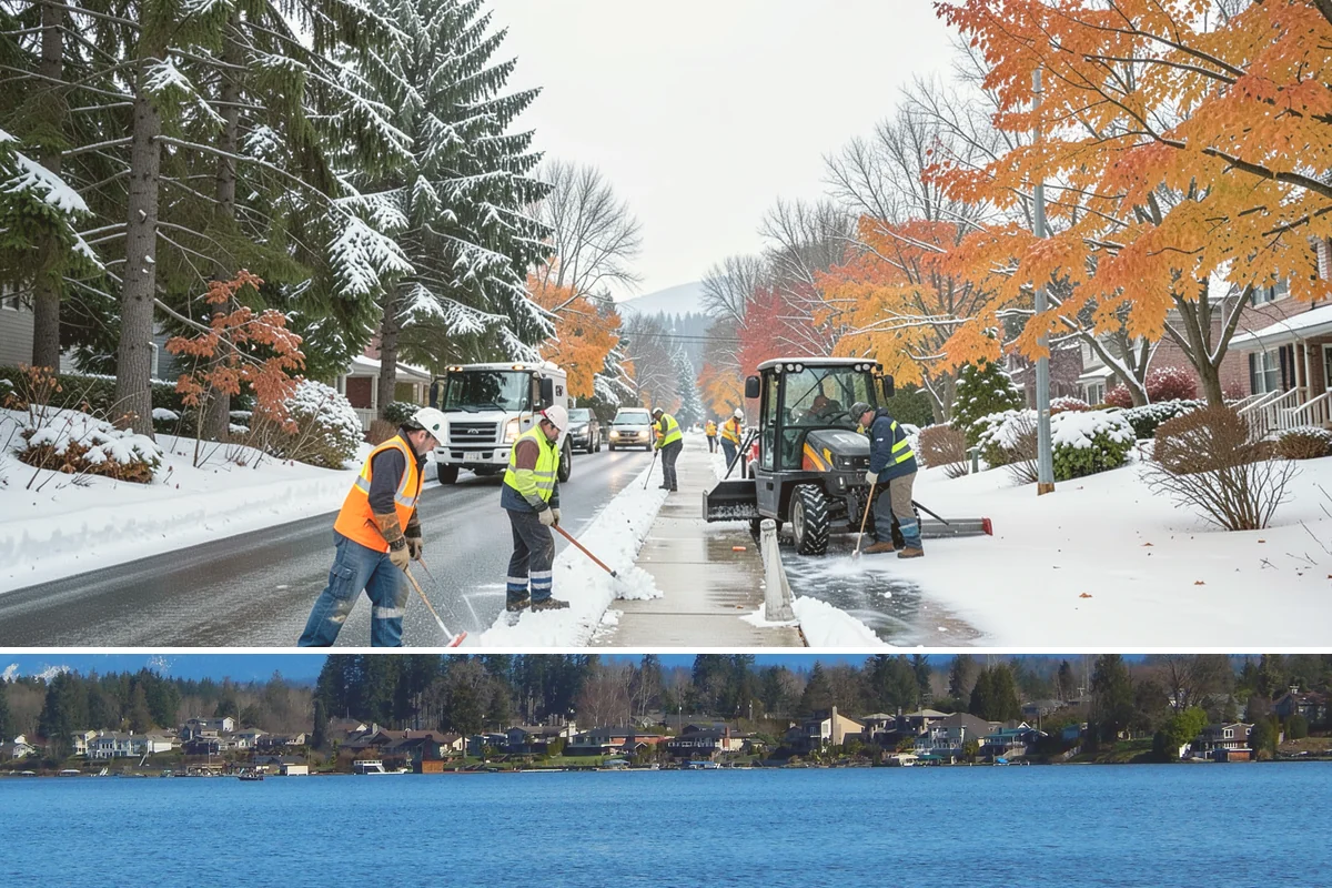 Commercial Roof Snow Removal in Lake Stevens, Snohomish County, WA - Commercial roof snow removal is critical through sustained lowland snow and rain-on-snow events that threaten wide flat...