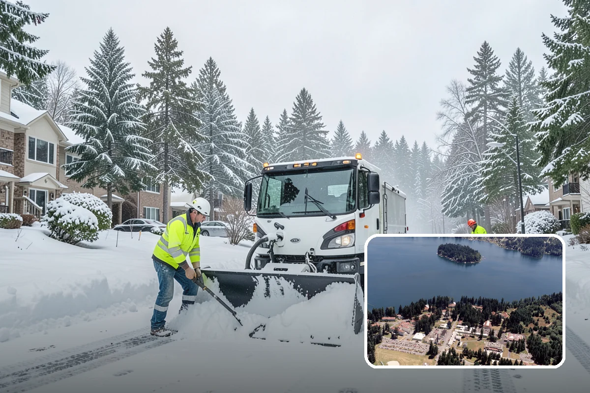 Commercial Roof Snow Removal in Lakewood, Pierce County, WA - Keeps large roofs under safe structural load limits