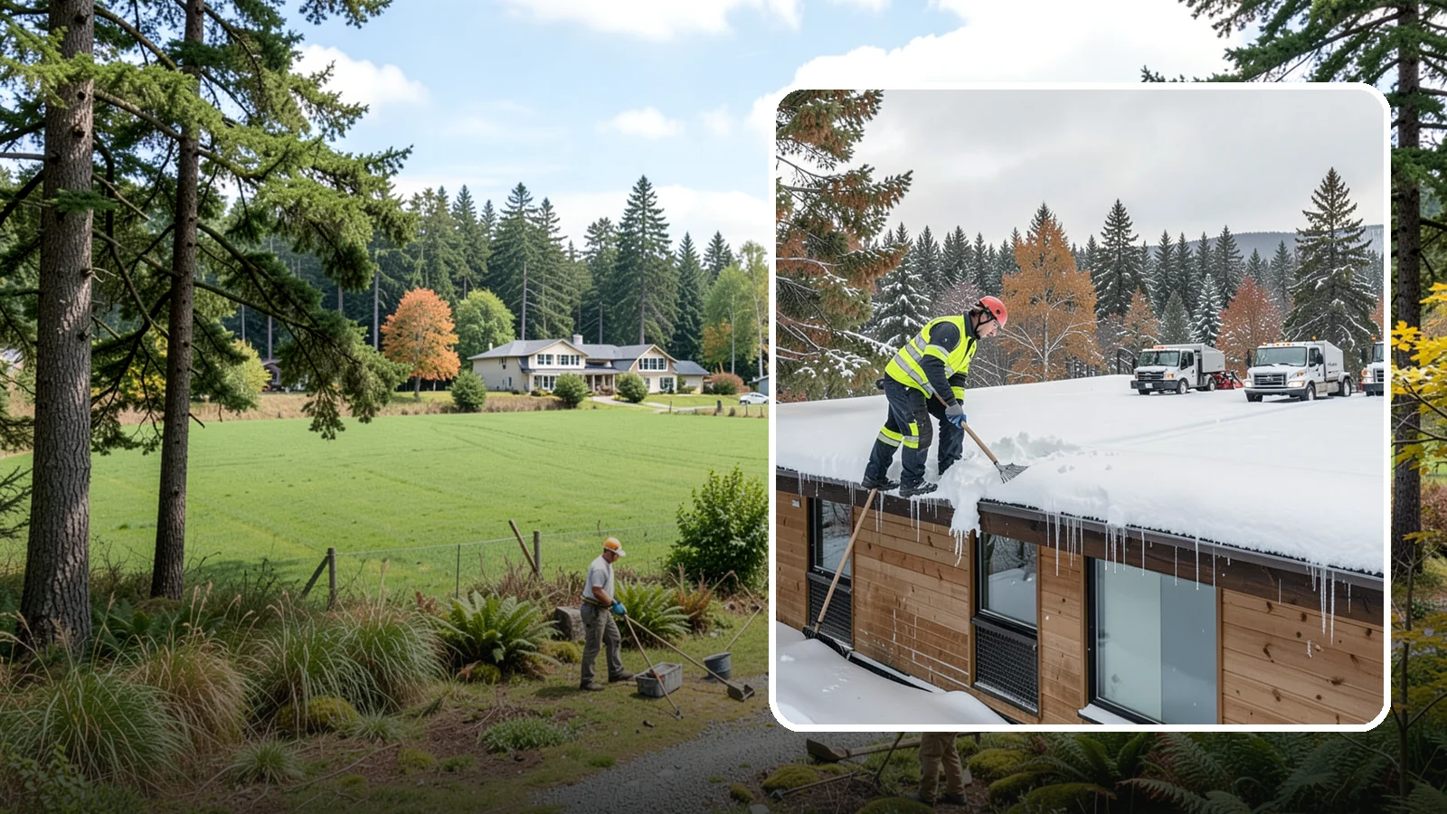 Commercial Roof Snow Removal in Lyman, Skagit County, WA - We manage snow load on large commercial roofs to keep buildings safe and operations running.
