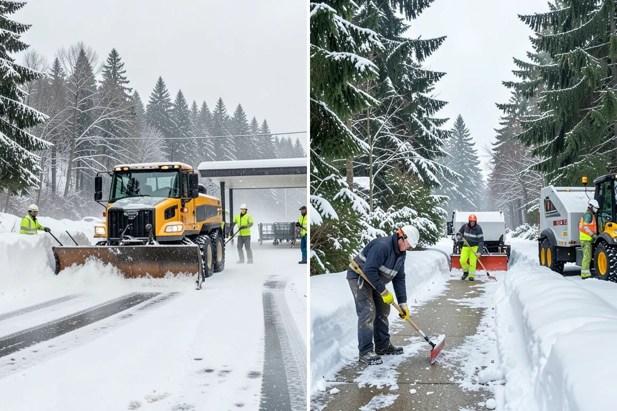Commercial Roof Snow Removal in Lyman, Skagit County, WA - Survey the roof, equipment, and drains