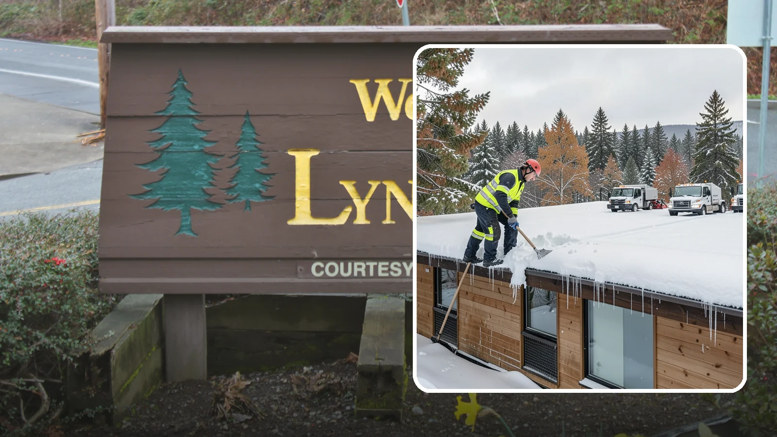 Commercial Roof Snow Removal in Lynnwood, Snohomish County, WA - We manage snow load on large commercial roofs to keep buildings safe and operations running.