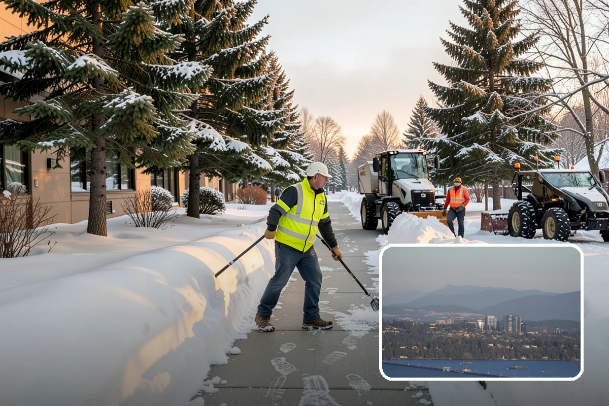 Commercial Roof Snow Removal in Medina, King County, WA - Keeps large roofs under safe structural load limits