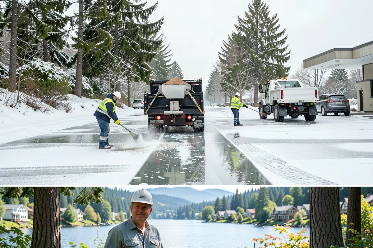 Commercial Roof Snow Removal in Milton, King County, WA - Commercial roof snow removal is critical through sustained lowland snow and rain-on-snow events that threaten wide flat...
