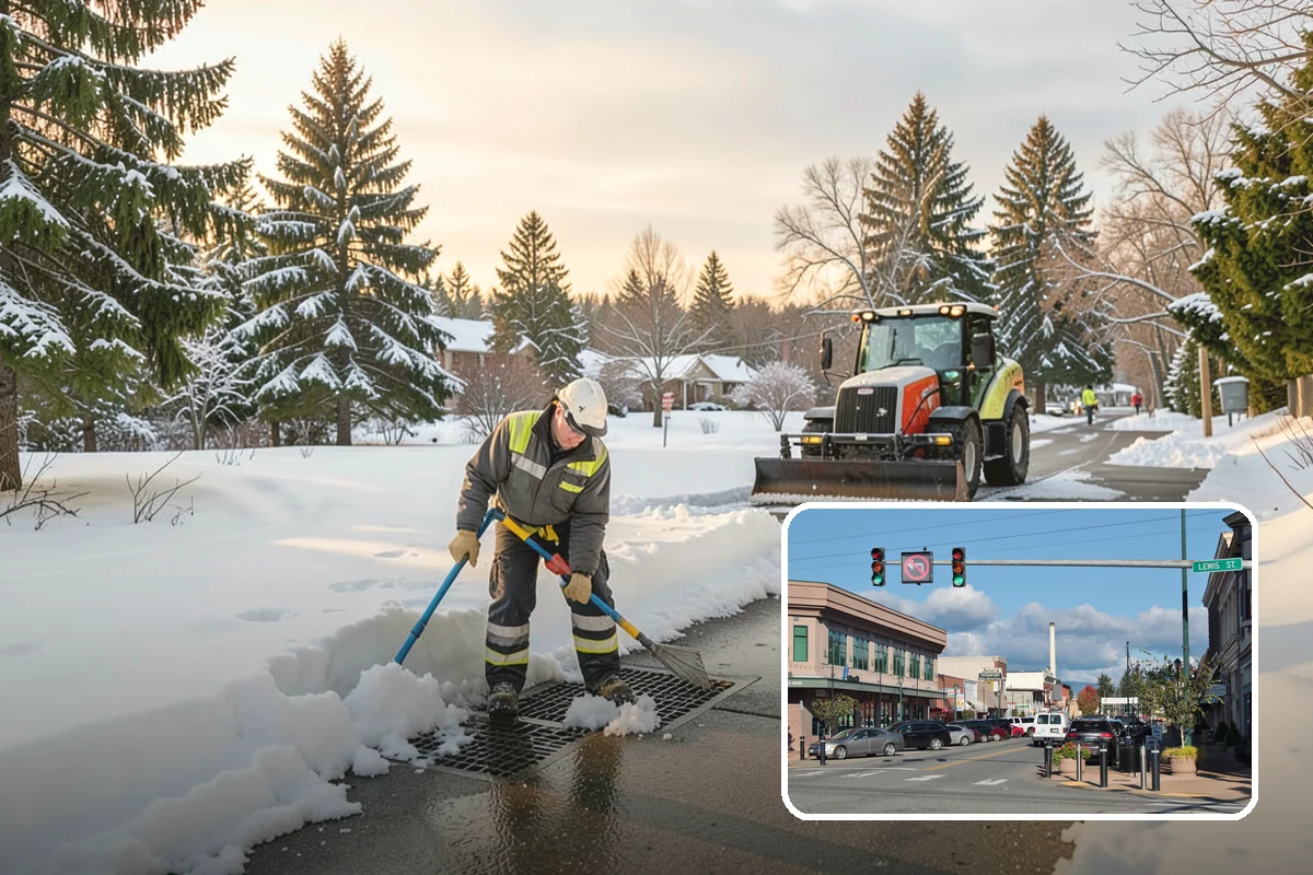 Commercial Roof Snow Removal in Monroe, Snohomish County, WA - Keeps large roofs under safe structural load limits