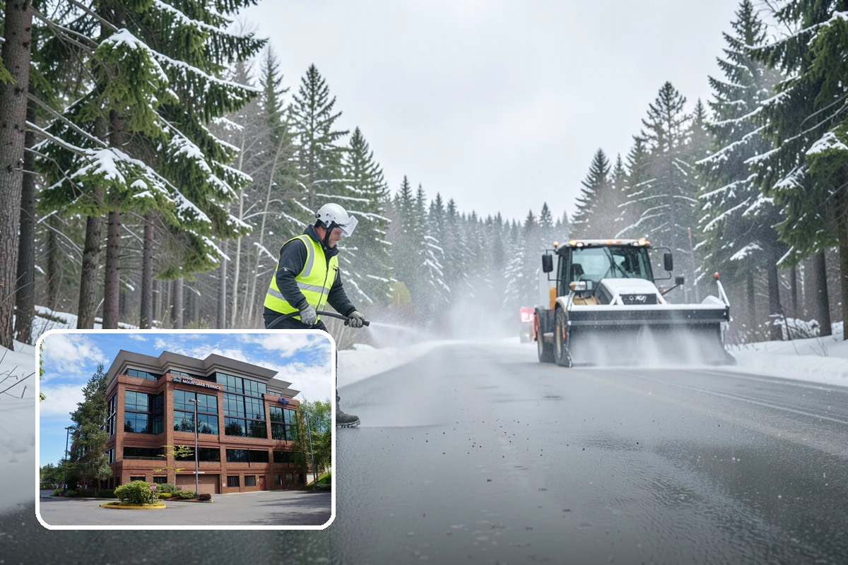 Commercial Roof Snow Removal in Mountlake Terrace, Snohomish County, WA - Keeps large roofs under safe structural load limits