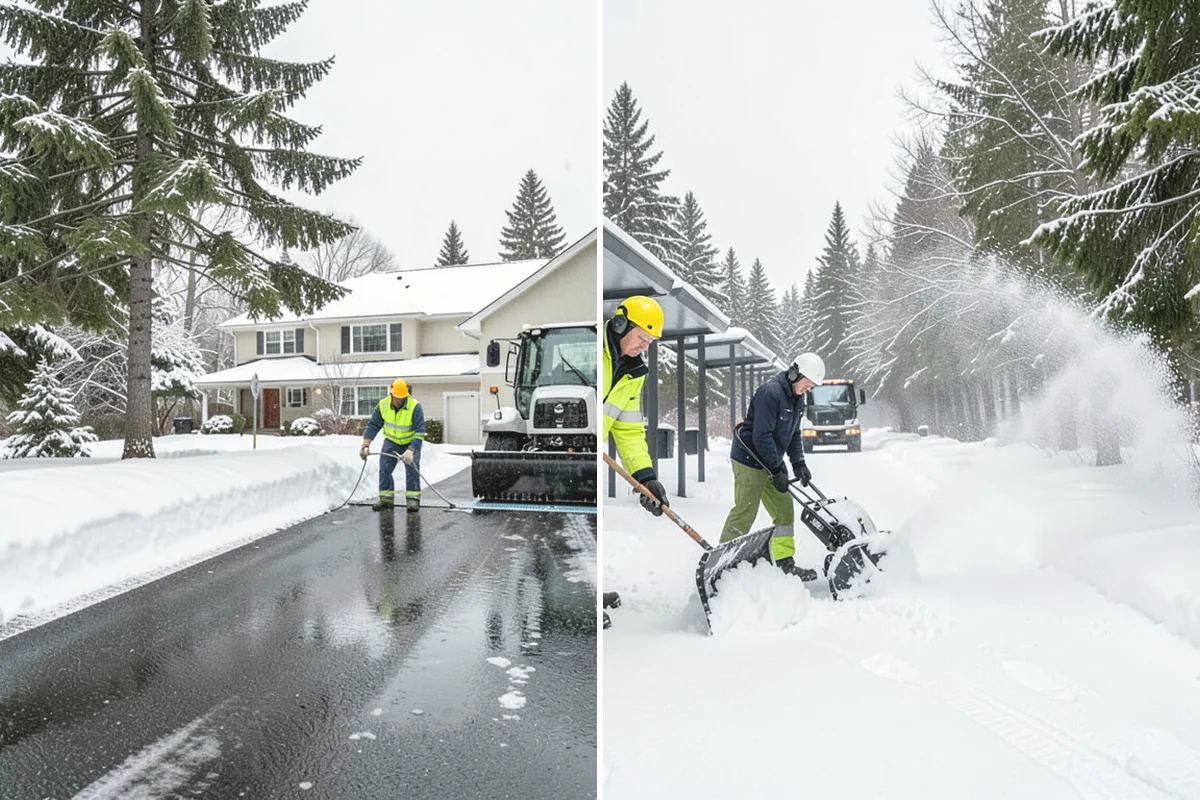 Commercial Roof Snow Removal in Mountlake Terrace, Snohomish County, WA - Survey the roof, equipment, and drains