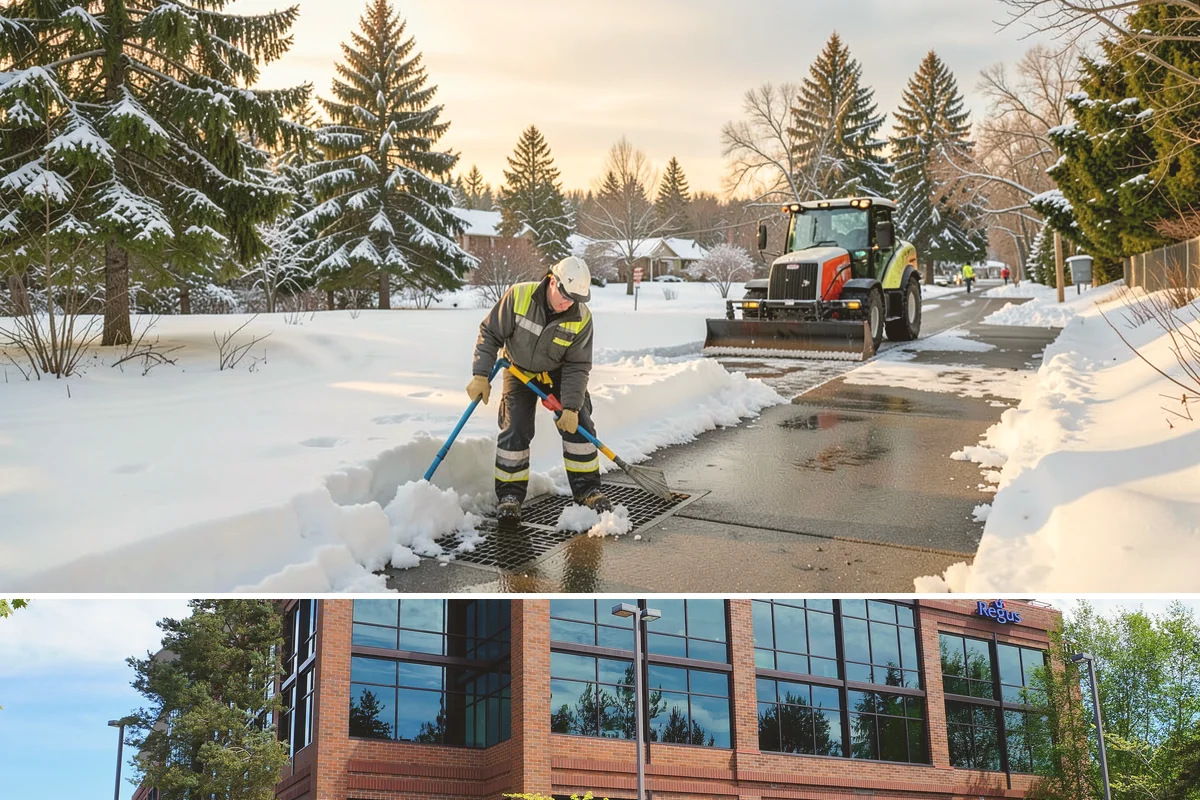Commercial Roof Snow Removal in Mountlake Terrace, Snohomish County, WA - Commercial roof snow removal is critical through sustained lowland snow and rain-on-snow events that threaten wide flat...