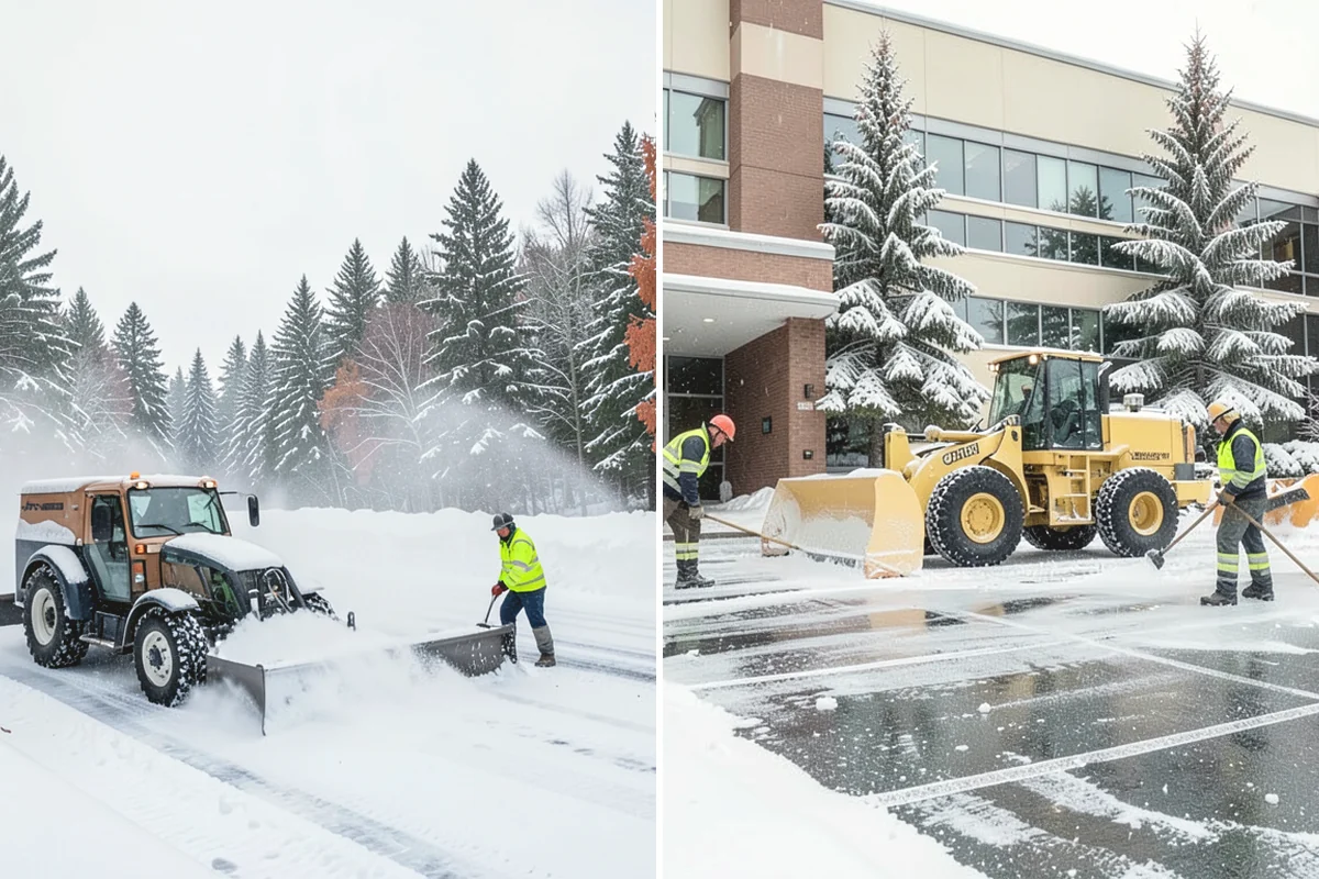 Commercial Roof Snow Removal in Mukilteo, Snohomish County, WA - Survey the roof, equipment, and drains