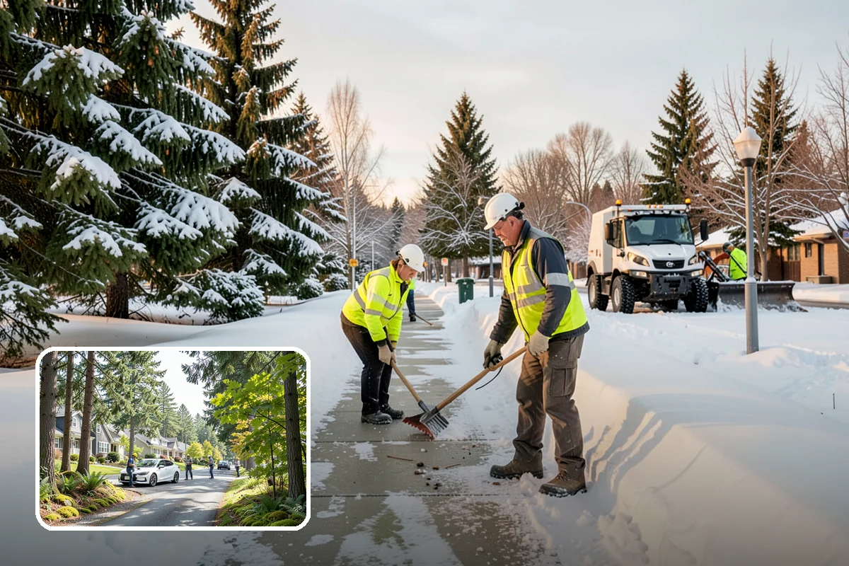 Commercial Roof Snow Removal in Normandy Park, King County, WA - Keeps large roofs under safe structural load limits