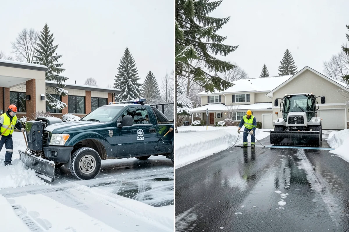 Commercial Roof Snow Removal in Normandy Park, King County, WA - Survey the roof, equipment, and drains