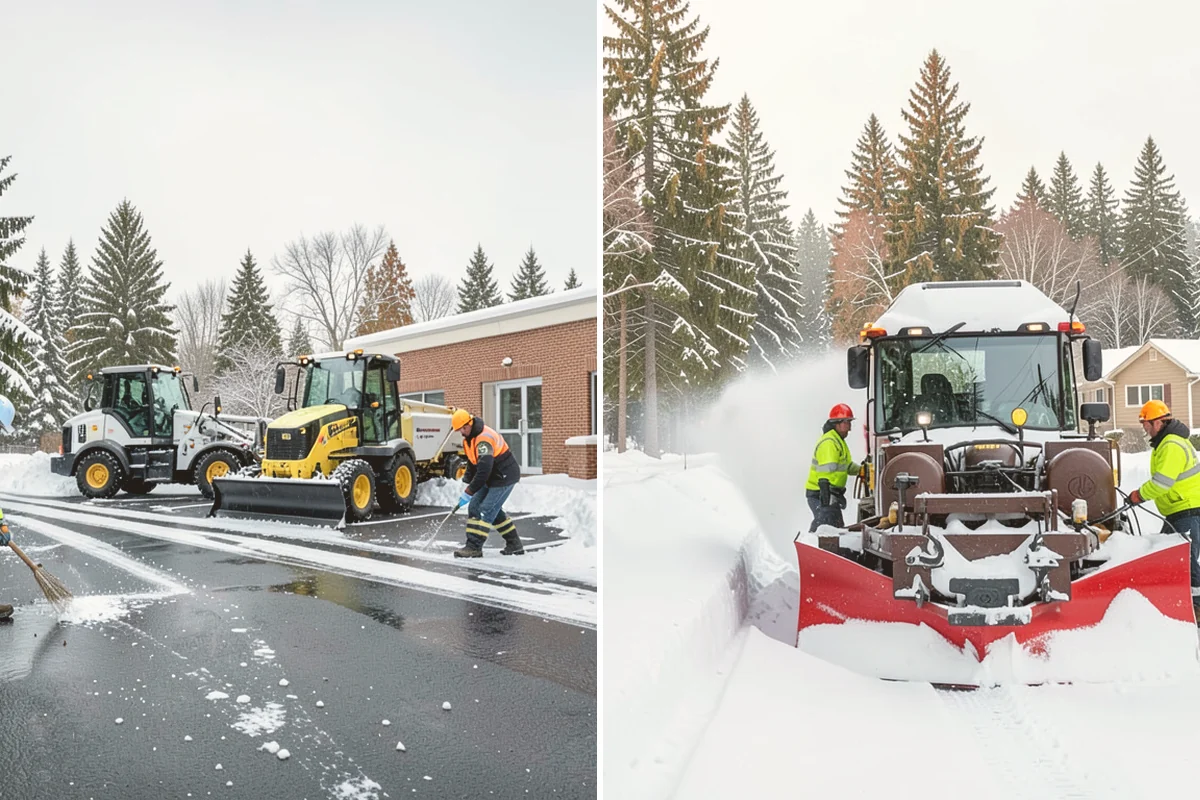 Commercial Roof Snow Removal in Orting, Pierce County, WA - Survey the roof, equipment, and drains