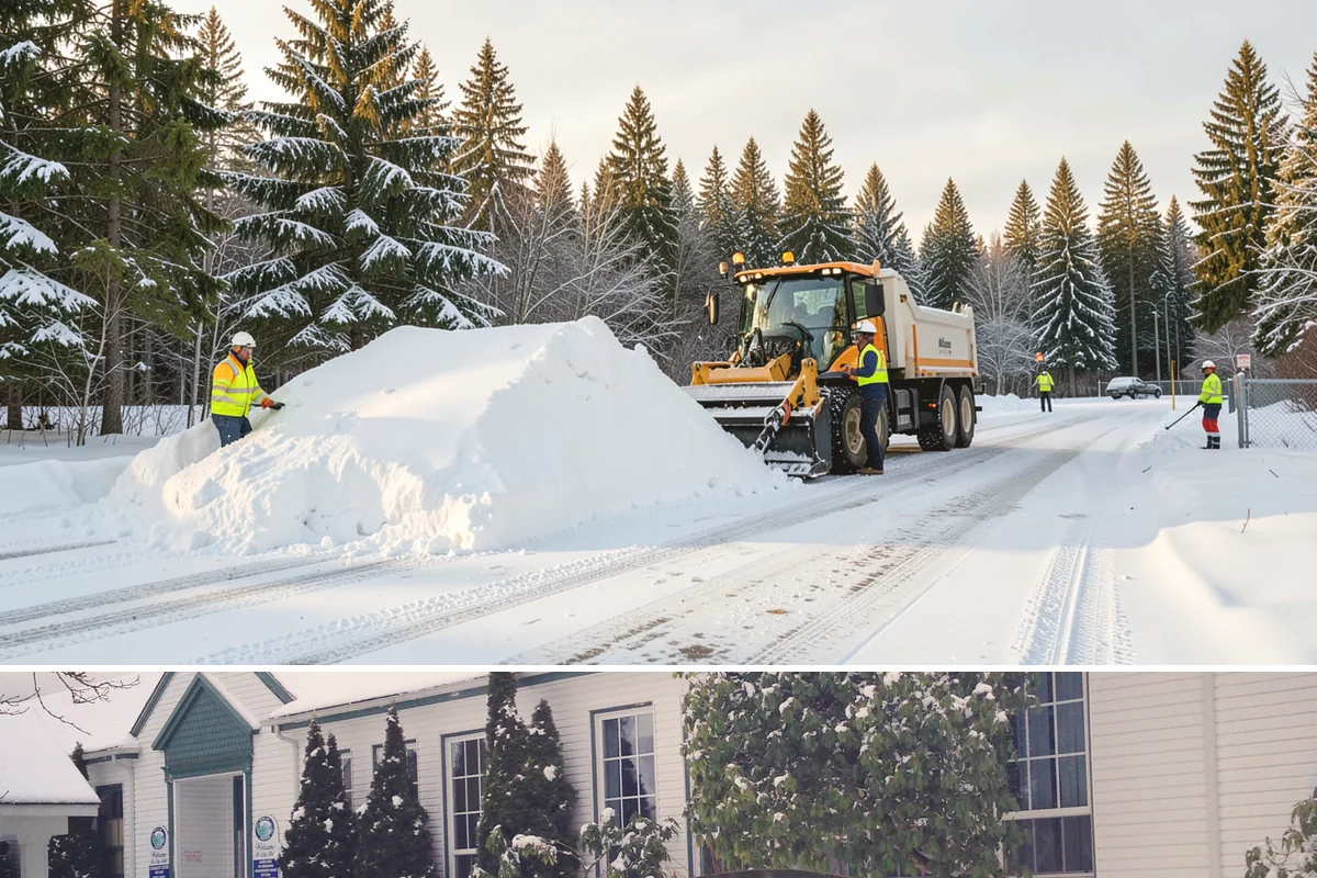 Commercial Roof Snow Removal in Pacific, King County, WA - Commercial roof snow removal is critical through sustained lowland snow and rain-on-snow events that threaten wide flat...