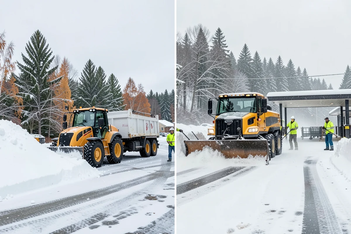 Commercial Roof Snow Removal in SeaTac, King County, WA - Survey the roof, equipment, and drains