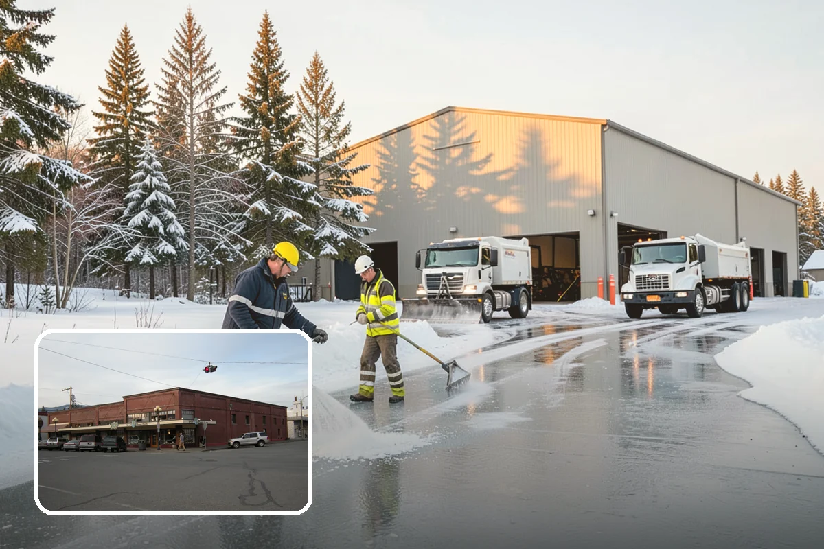Commercial Roof Snow Removal in Sedro-Woolley, Skagit County, WA - Keeps large roofs under safe structural load limits
