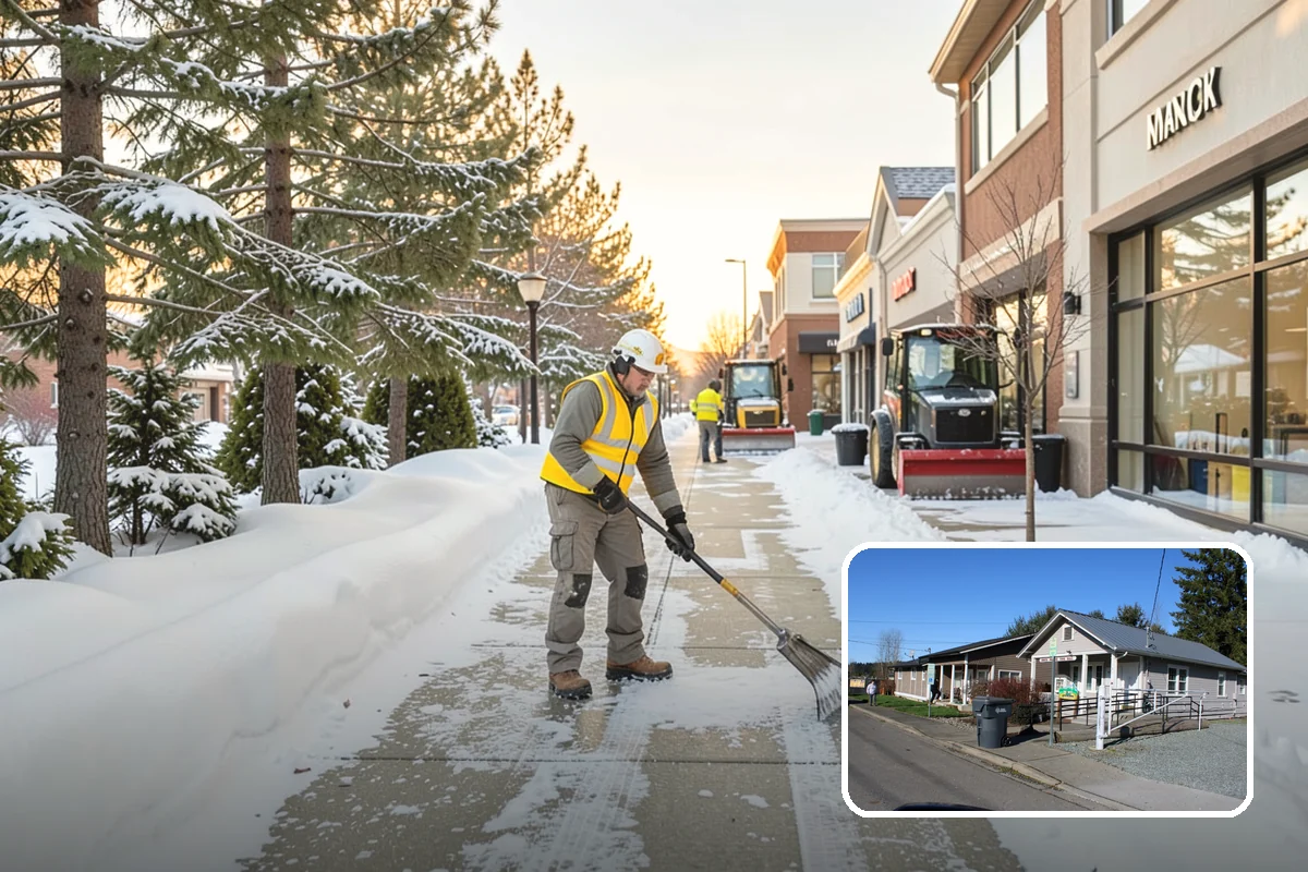 Commercial Roof Snow Removal in South Prairie, Pierce County, WA - Keeps large roofs under safe structural load limits