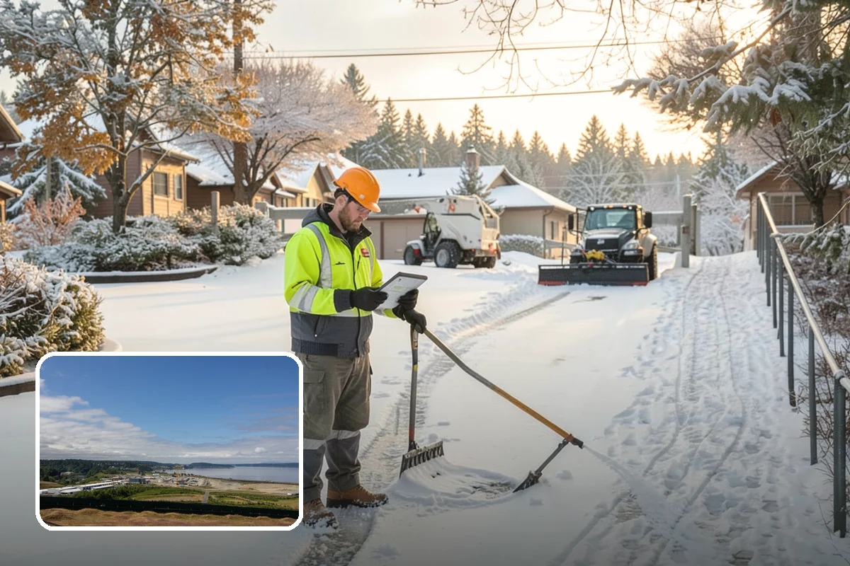 Commercial Roof Snow Removal in University Place, Pierce County, WA - Keeps large roofs under safe structural load limits