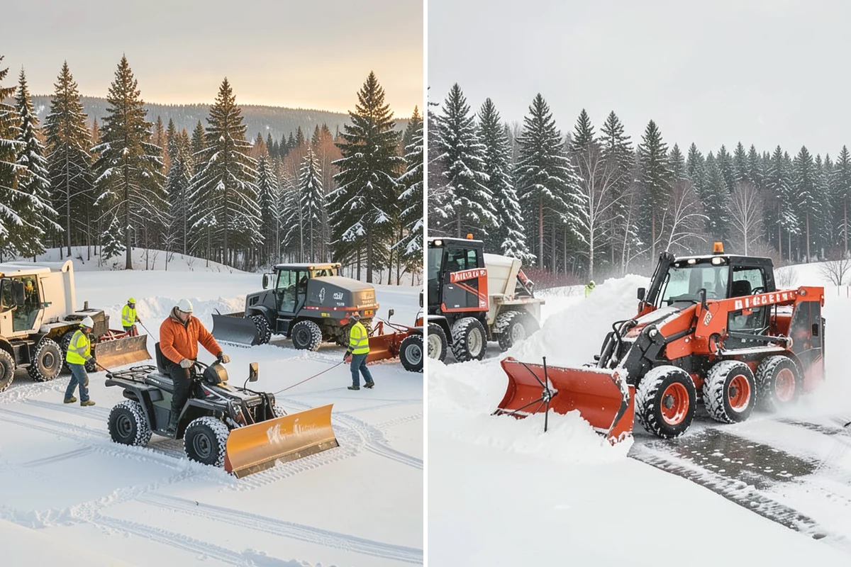 Commercial Roof Snow Removal in University Place, Pierce County, WA - Survey the roof, equipment, and drains