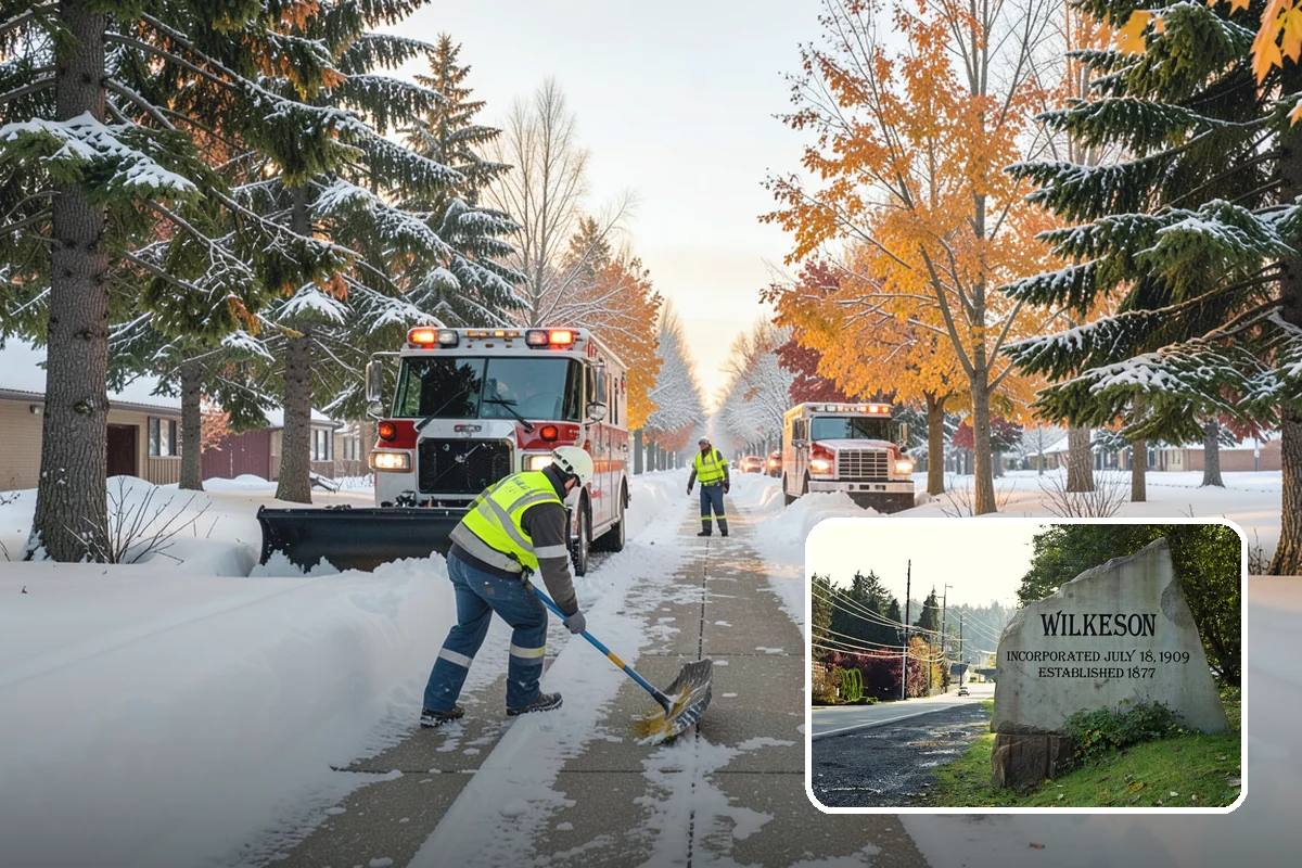 Commercial Roof Snow Removal in Wilkeson, Pierce County, WA - Keeps large roofs under safe structural load limits