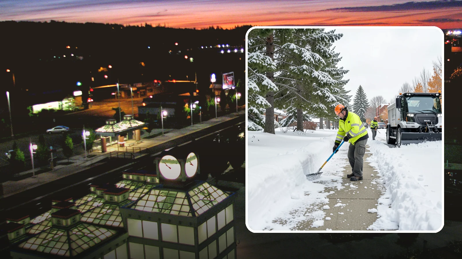 Commercial Sidewalk Clearing in Auburn, King County, WA - Keep the public sidewalks around your commercial property safe and code-compliant through Western Washington winter weather.