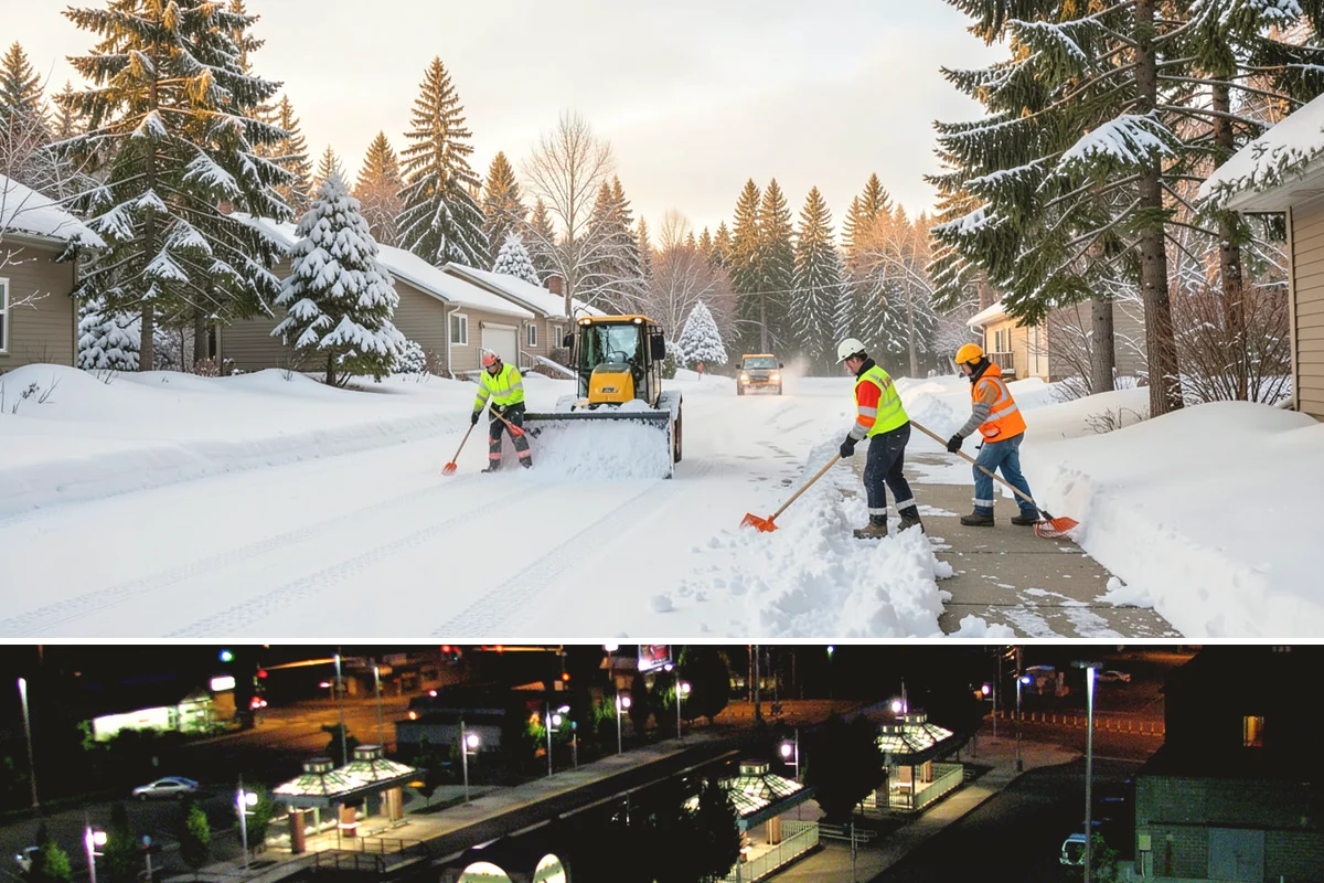 Commercial Sidewalk Clearing in Auburn, King County, WA - Commercial sidewalks demand prompt clearing whenever December-to-February storms trigger local snow-removal ordinances.