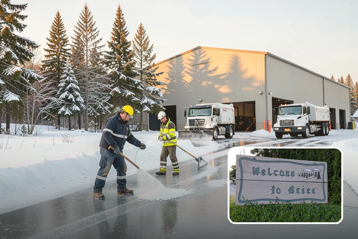 Commercial Sidewalk Clearing in Brier, Snohomish County, WA - Code-compliant clearing of public frontage