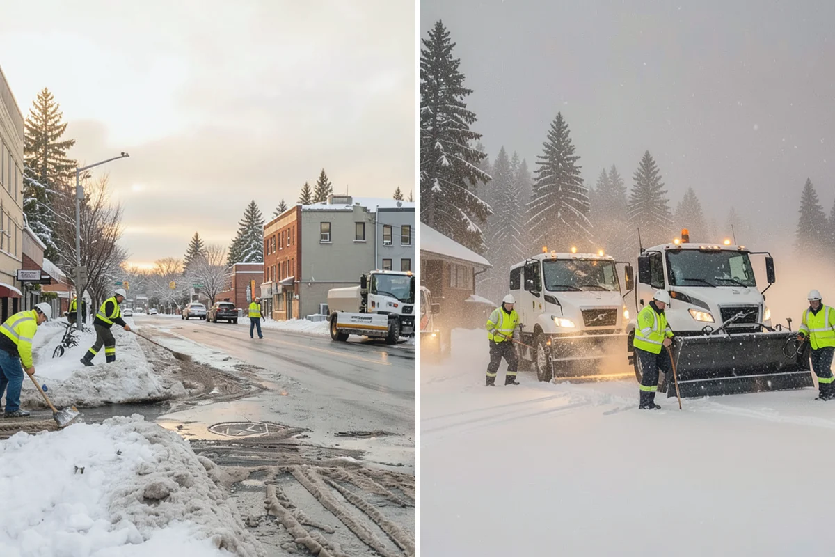 Commercial Sidewalk Clearing in Buckley, Pierce County, WA - Map the full sidewalk frontage and corner ramps