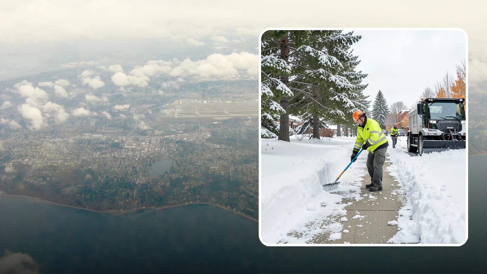 Commercial Sidewalk Clearing in Burien, King County, WA - Keep the public sidewalks around your commercial property safe and code-compliant through Western Washington winter weather.
