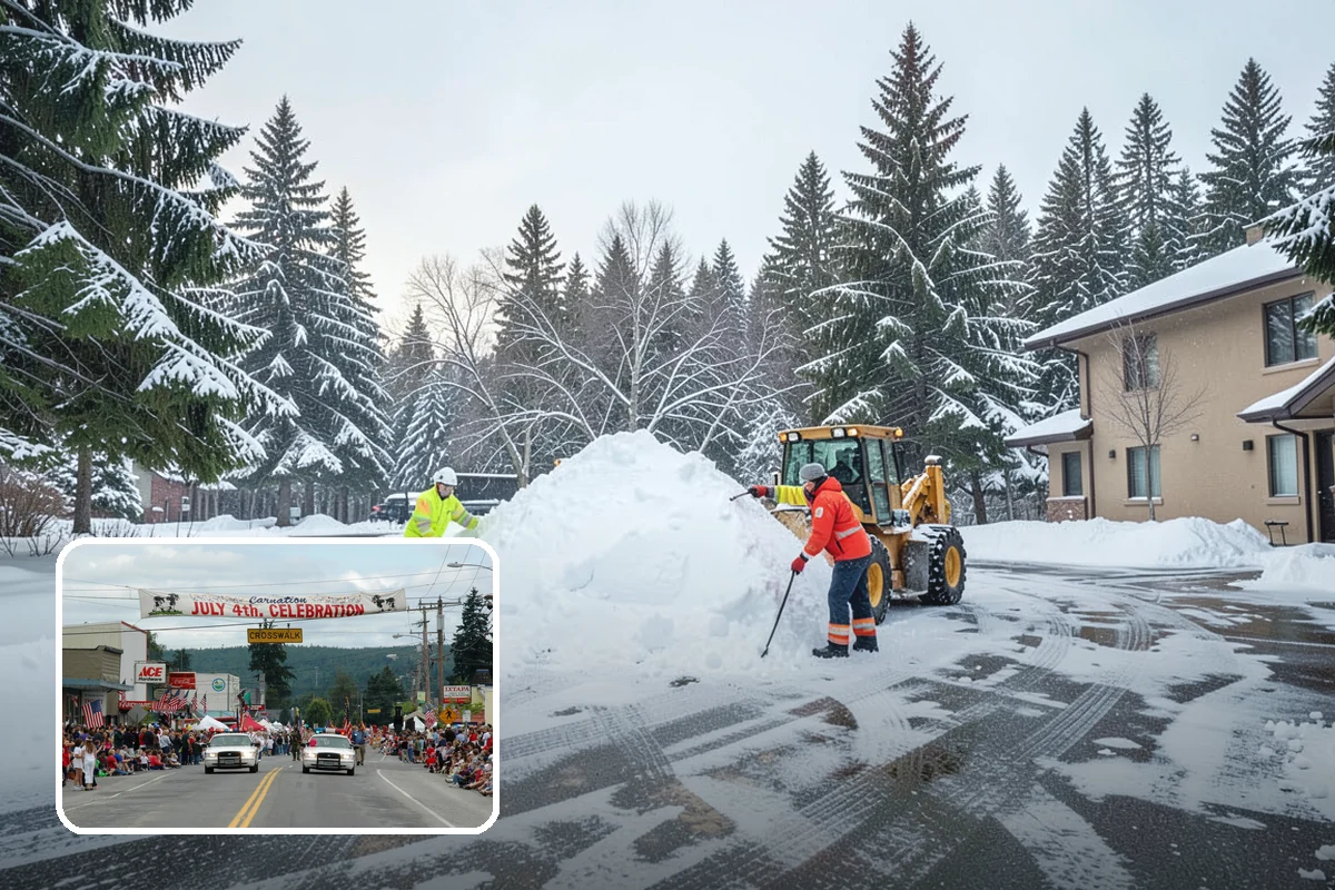 Commercial Sidewalk Clearing in Carnation, King County, WA - Code-compliant clearing of public frontage