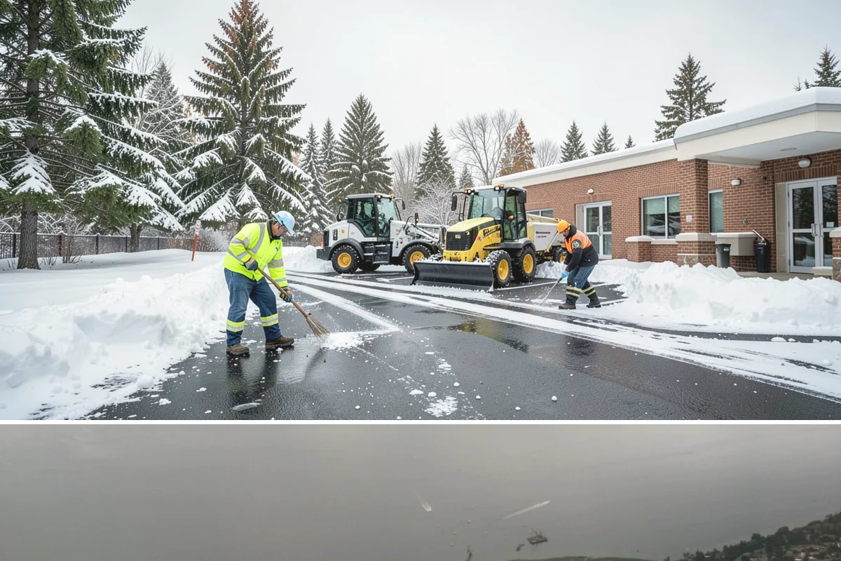 Commercial Sidewalk Clearing in Des Moines, King County, WA - Commercial sidewalks demand prompt clearing whenever December-to-February storms trigger local snow-removal ordinances.
