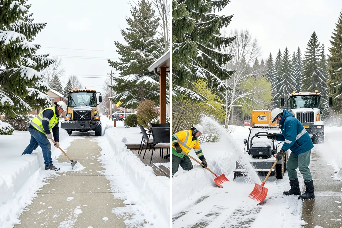 Commercial Sidewalk Clearing in Federal Way, King County, WA - Map the full sidewalk frontage and corner ramps