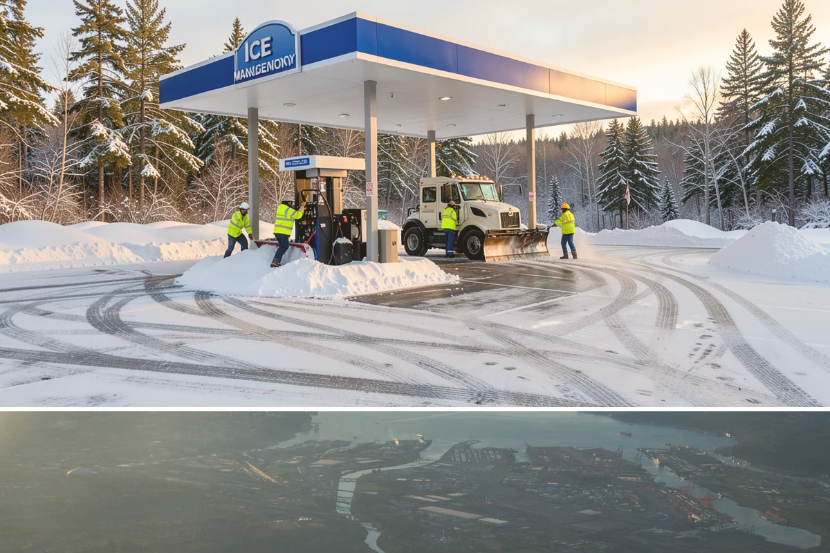 Commercial Sidewalk Clearing in Fife, Pierce County, WA - Commercial sidewalks demand prompt clearing whenever December-to-February storms trigger local snow-removal ordinances.